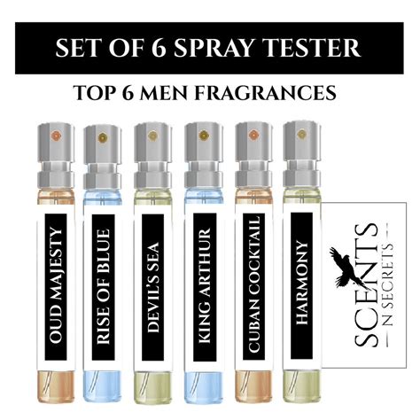 aftershave testers for men.